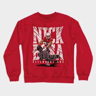 Nick Bosa San Francisco Burst Crewneck Sweatshirt